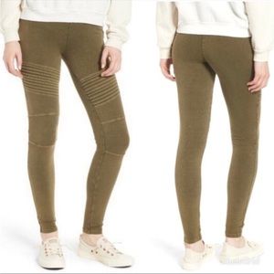 BP washed olive green motto leggings